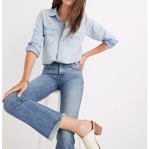 Madewell Cali Demi-Boot Jeans in Comfort Stretch: Eco Edition J8758, Size 27